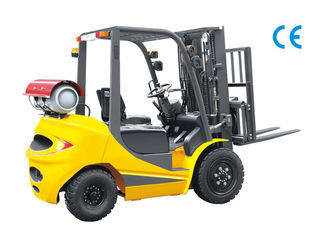 Hız 20 km / saat Çift Yakıtlı Forklift 3.5 Ton, Şeffaf Görünürlükte LPG Forklift